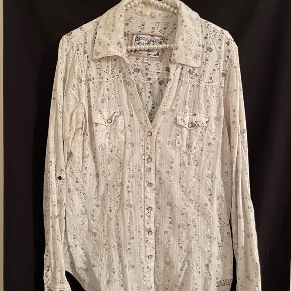 Guess collar shirt. Size L - Picture 1 of 4